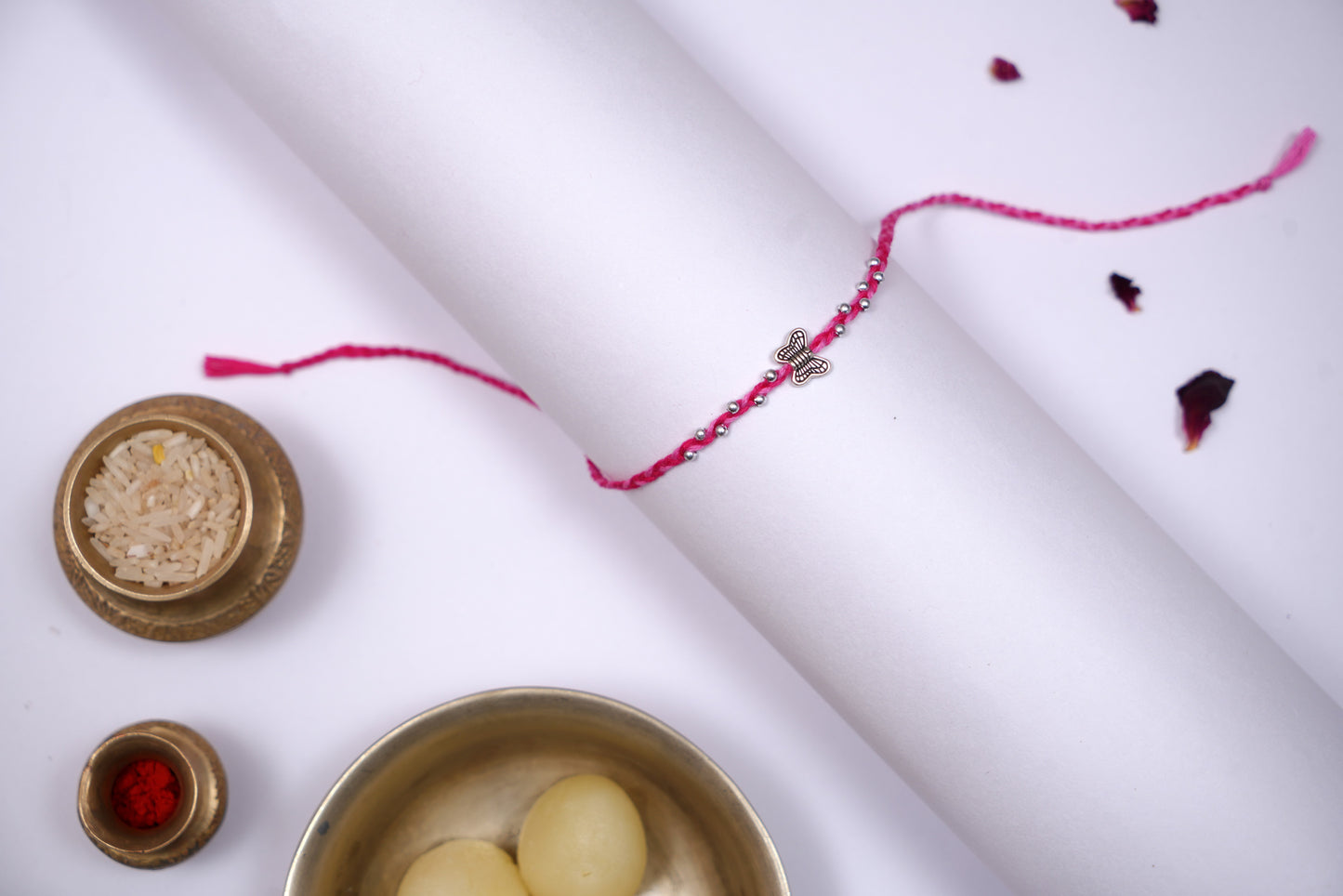 Silver Butterfly Rakhi