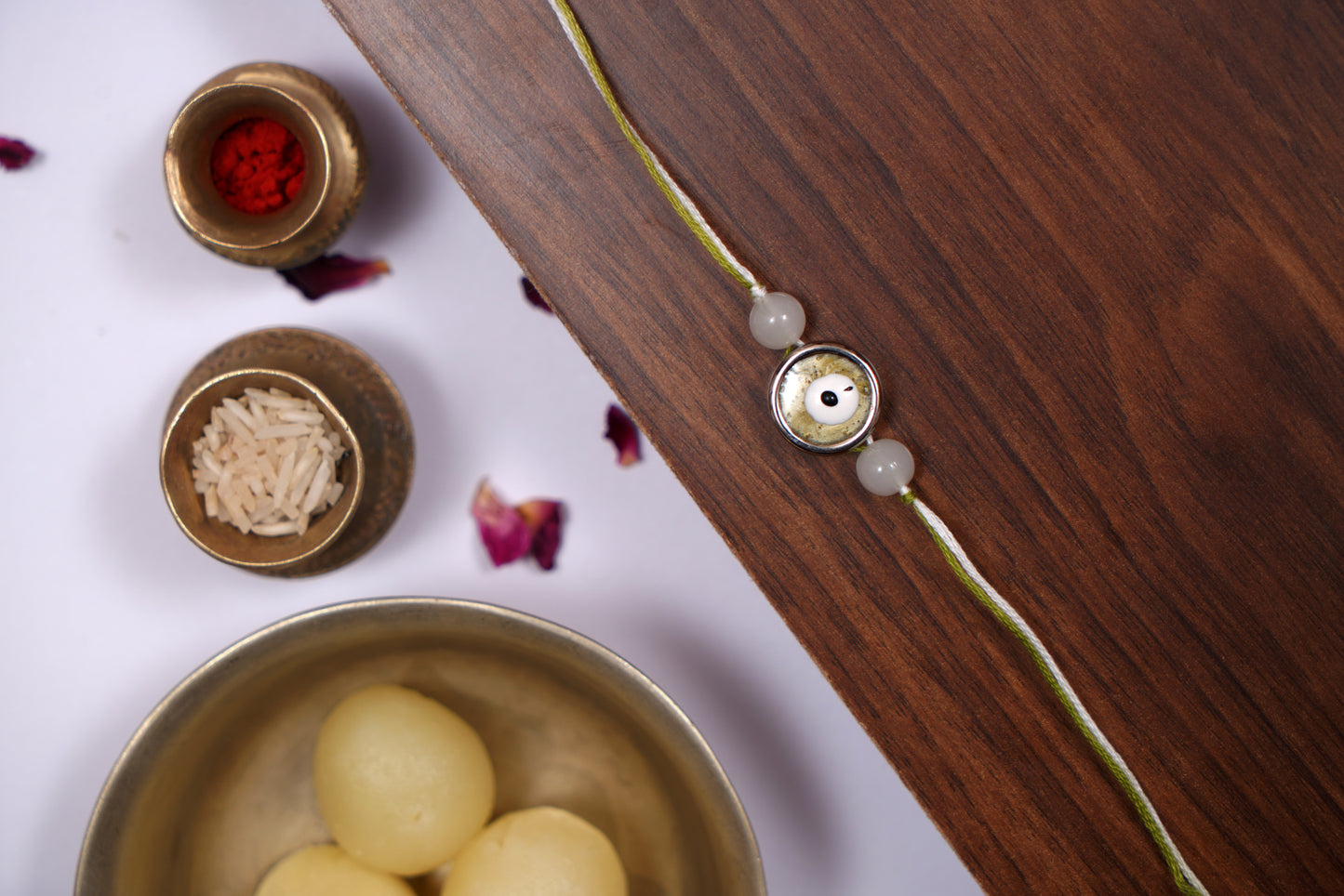 Monochrome Match Rakhi Set