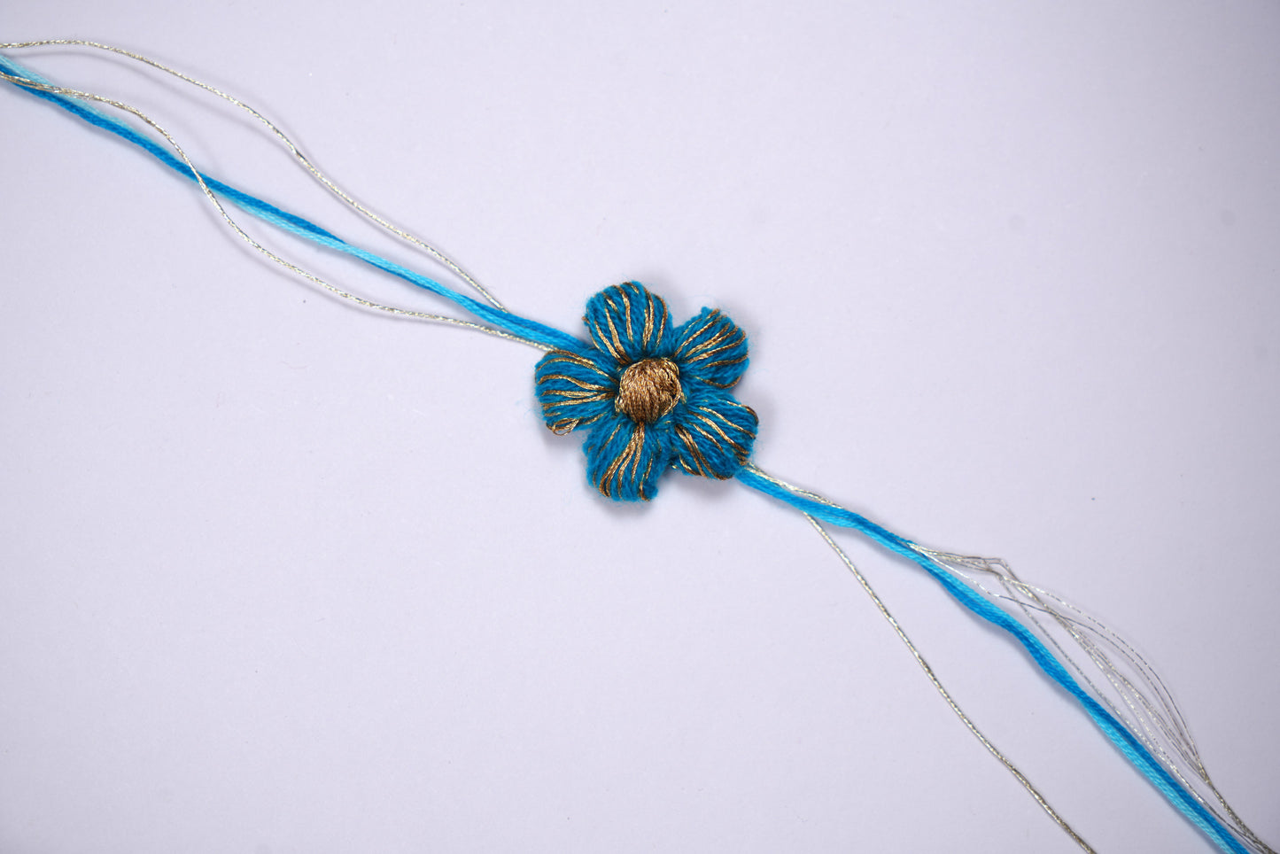 Blue Crochet Rakhi