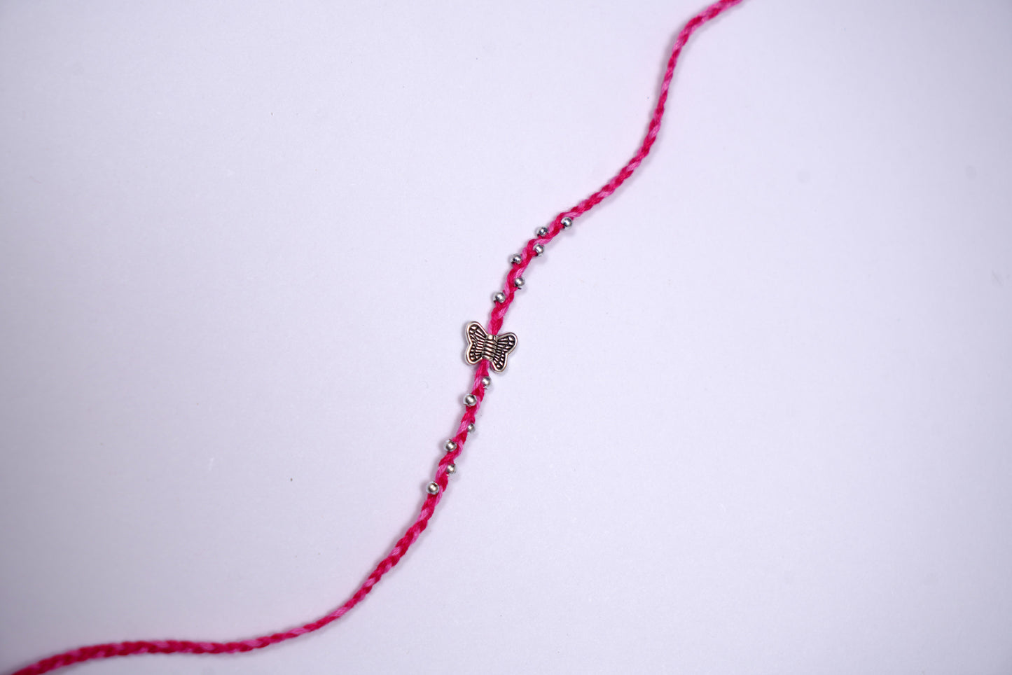 Silver Butterfly Rakhi
