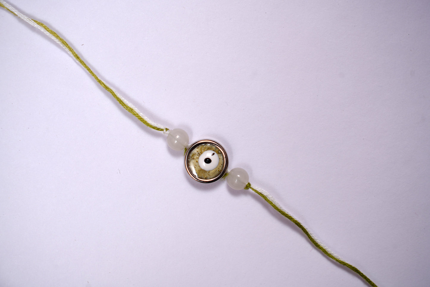 Green Evil Eye Charm Rakhi