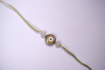Green Evil Eye Charm Rakhi