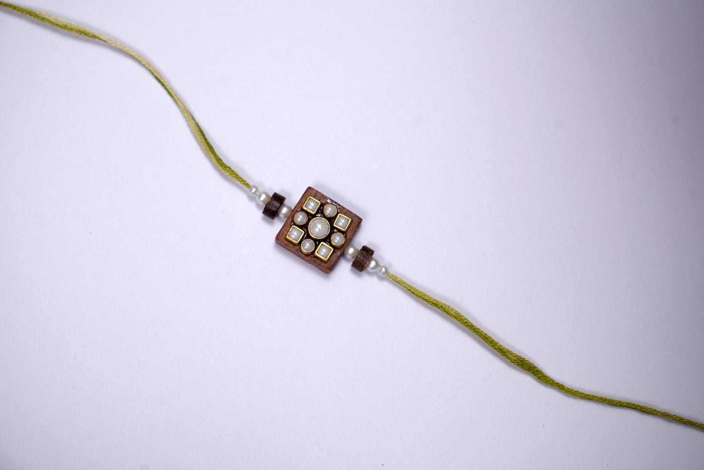 Wooden Pearl Rakhi