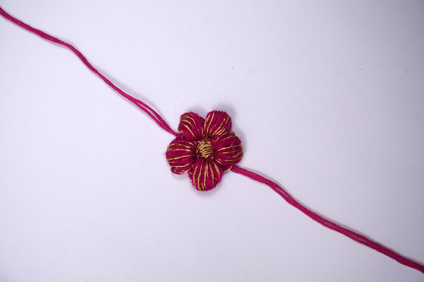 Pink Crochet Rakhi