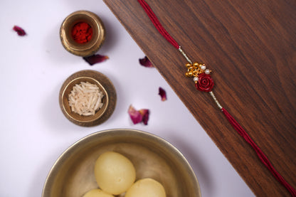 Red Rose Rakhi